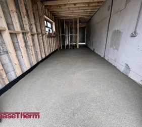 baseTherm® is produced and installed using Mobile Floor Insulation Factory