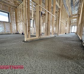 baseTherm®_Seamless, void-free poured floor insulation