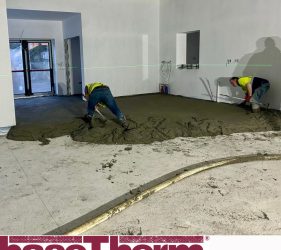 baseTherm®_seamless, void-free poured floor insulation